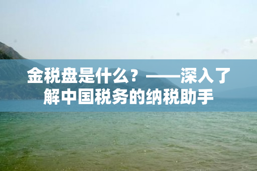 金税盘是什么？——深入了解中国税务的纳税助手