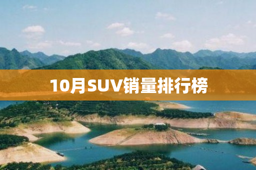 10月SUV销量排行榜