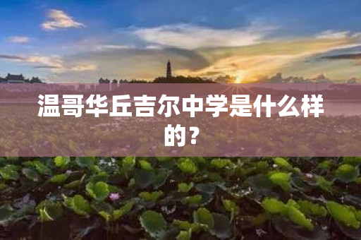 温哥华丘吉尔中学是什么样的？