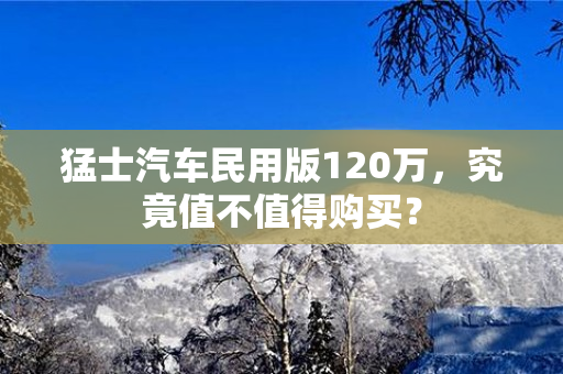 猛士汽车民用版120万，究竟值不值得购买？