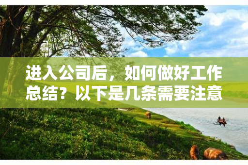 进入公司后，如何做好工作总结？以下是几条需要注意的重点：