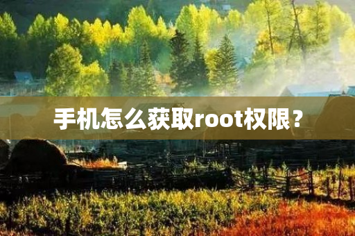 手机怎么获取root权限？