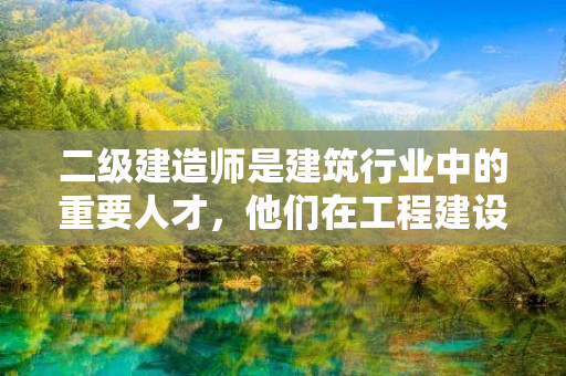 二级建造师是建筑行业中的重要人才，他们在工程建设中发挥了巨大的作用。不仅如此，二级建造师还具有经济价值，那么，究竟二级建造师的经济价值体现在哪里呢？