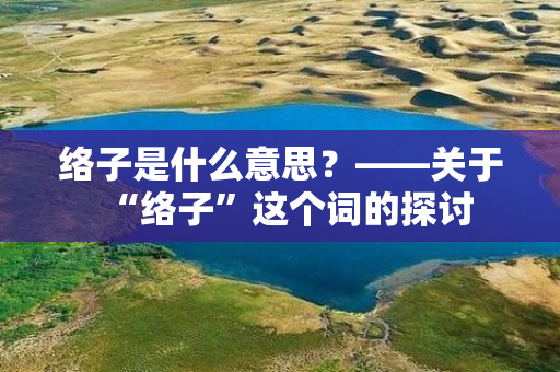 络子是什么意思？——关于“络子”这个词的探讨