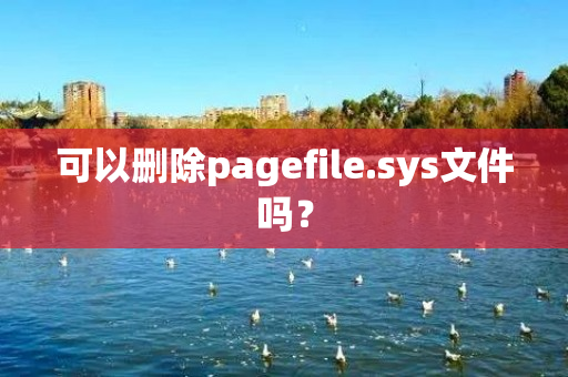 可以删除pagefile.sys文件吗？