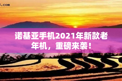 诺基亚手机2021年新款老年机，重磅来袭！