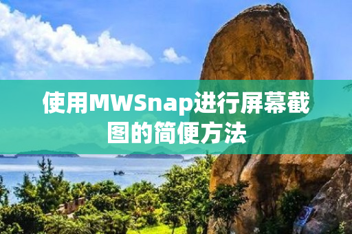 使用MWSnap进行屏幕截图的简便方法