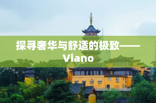 探寻奢华与舒适的极致——Viano