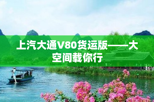 上汽大通V80货运版——大空间载你行