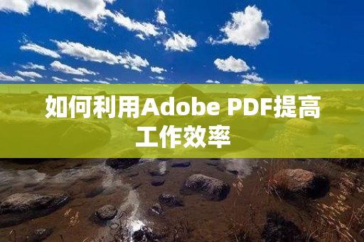 如何利用Adobe PDF提高工作效率