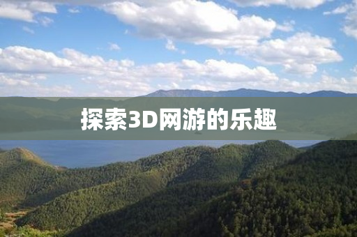 探索3D网游的乐趣