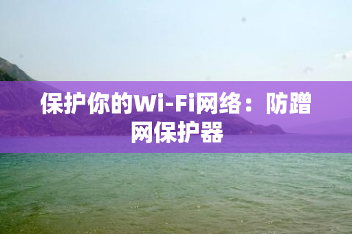 保护你的Wi-Fi网络：防蹭网保护器