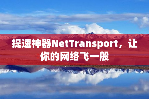 提速神器NetTransport，让你的网络飞一般