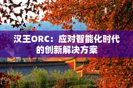 汉王ORC：应对智能化时代的创新解决方案