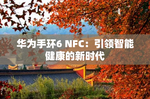 华为手环6 NFC：引领智能健康的新时代